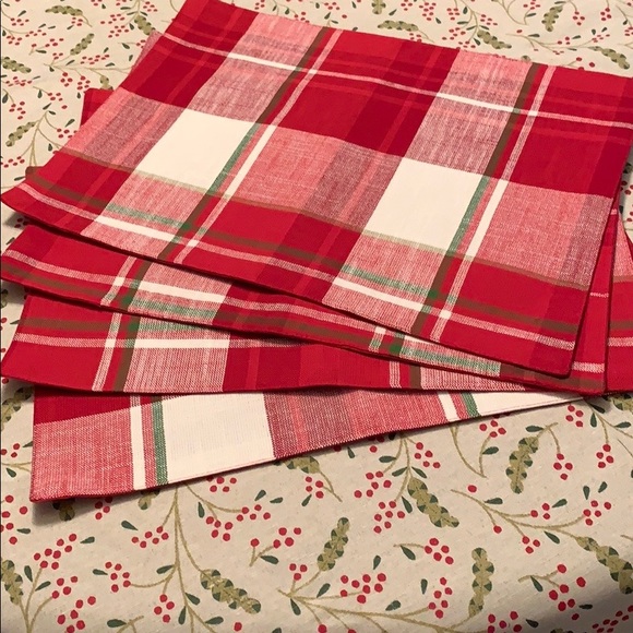 Threshold Dining Target Holiday Plaid Placemats 4 Of Them Poshmark